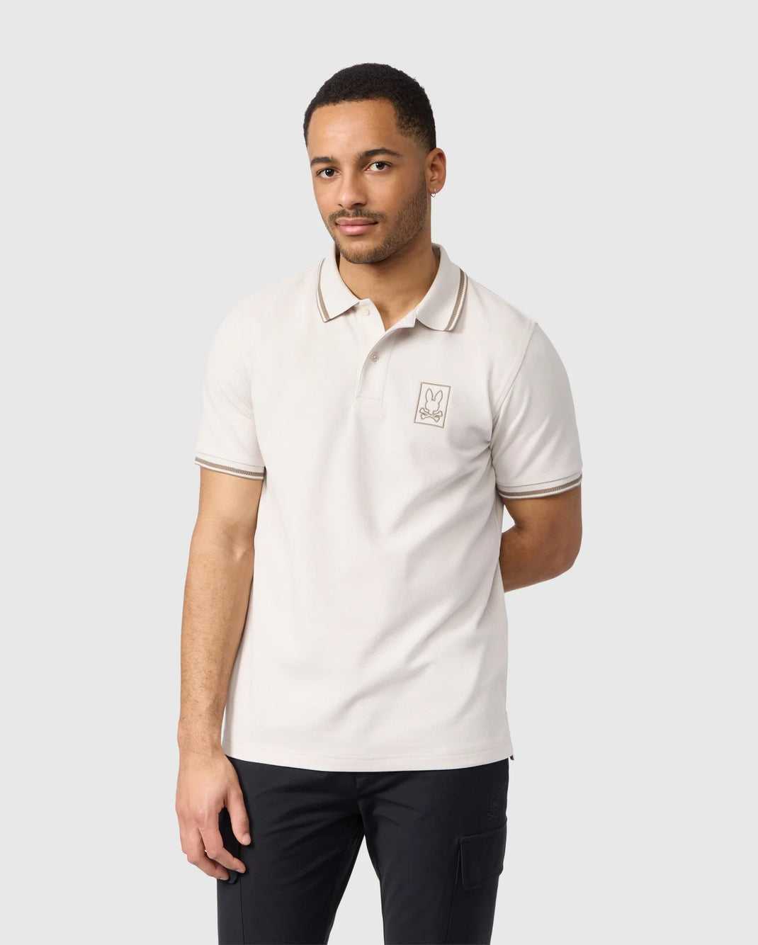 Polos Psycho Bunny Arcadia Pique Polo Shirt Beige Homme | LWL-49722123